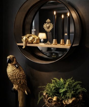 Rustic hringhilla m/spegli