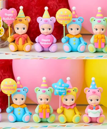 Sonny Angel Birthday Gift Bear - Original Mini Figure / Edition - 1 Sealed Blind Box, Multicolor
