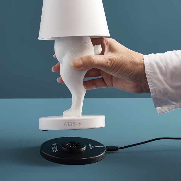 Kanína í felum, þráðlaus LED borðlampi - 2 litir - Image 3