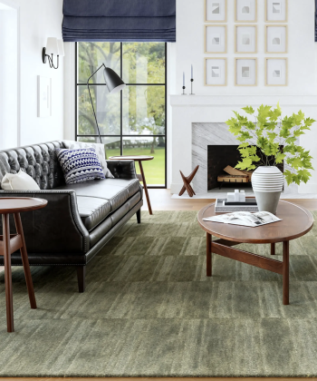 Einstaklega falleg olívugræn ullarmotta