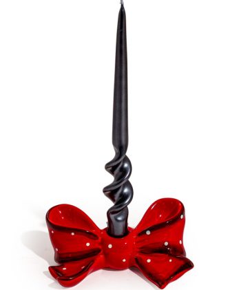 Keramik slaufu kertastjaki