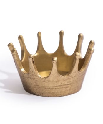 Gull kórónu sprittkertastjaki