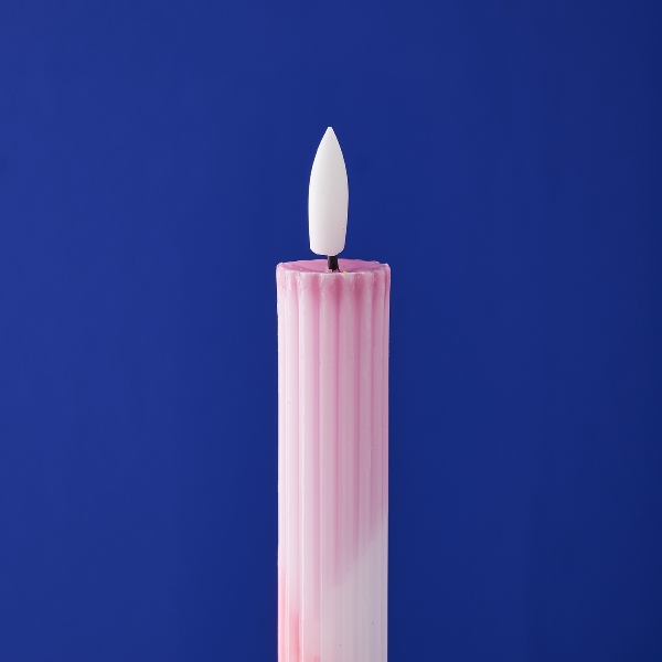 LED kerti - Litrík - riffluð - 4 saman í pakka - Image 4