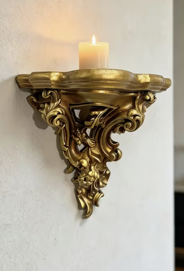 Lítil gyllt kertahilla í Victorian stíl - Image 2